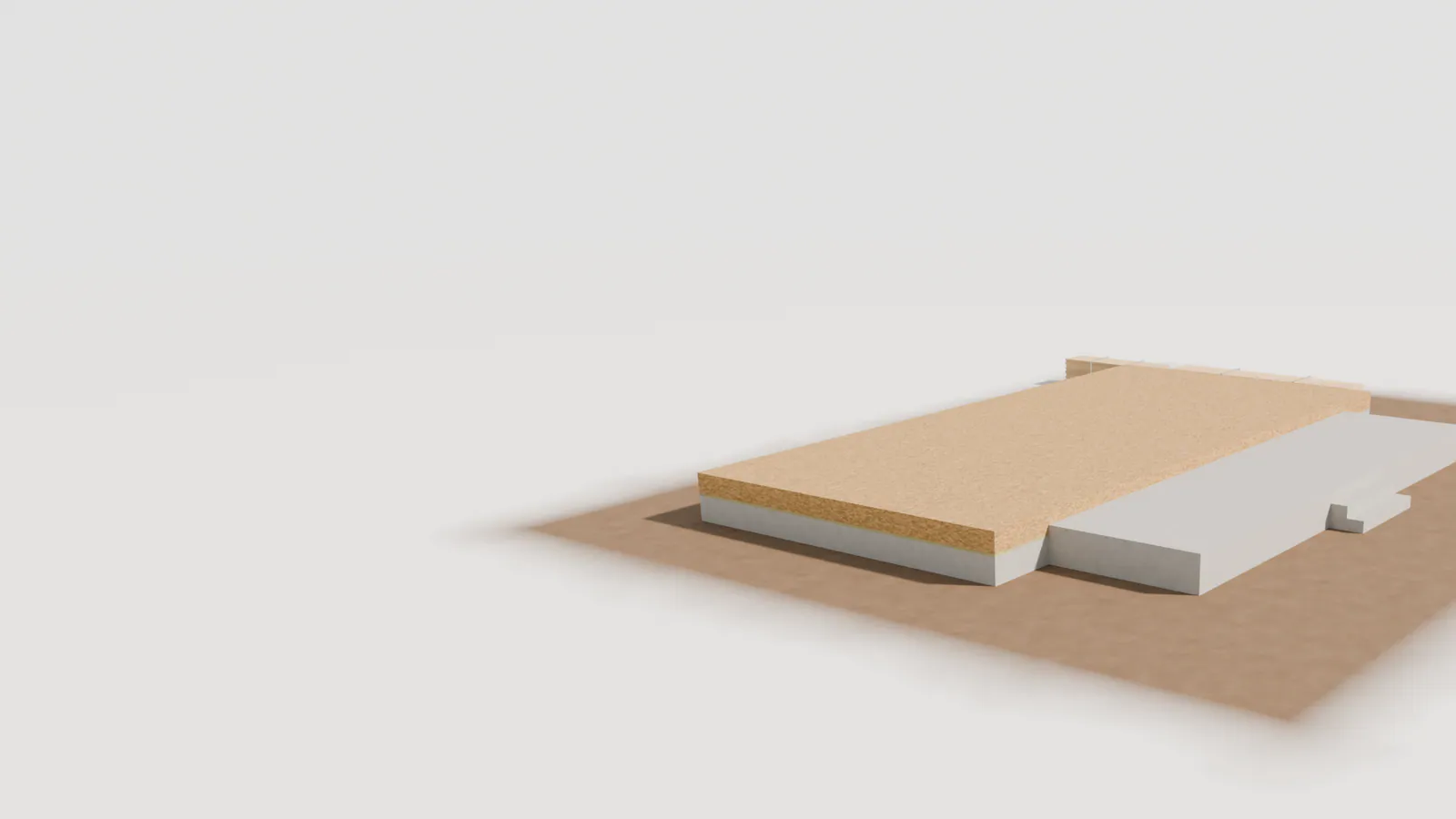Sample render: the foundation slab